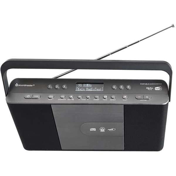 Radio Quick Select CD Bærbar RCD1870SW Sort/Sølvgrå