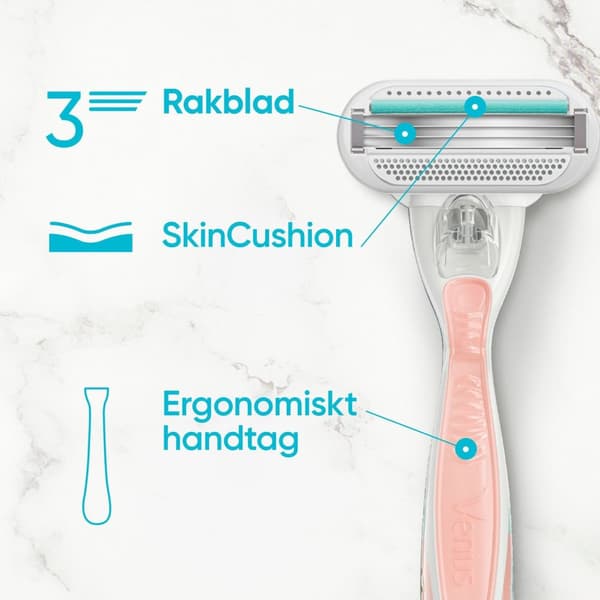 Razor Smooth Sensitive Pink + 2 barberblader