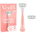 Miniatyrbilde 1 av 7: Razor Smooth Sensitive Pink + 2 barberblader