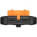 Miniatyrbillede 4 af 8: PowerBank 6.000 mAh 10W Solcelle Sort/Orange