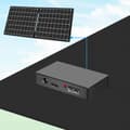 Miniatyrbillede 3 af 4: Foldbart solpanel med USB-oplader 1x USB-C, 1x USB-A 30W
