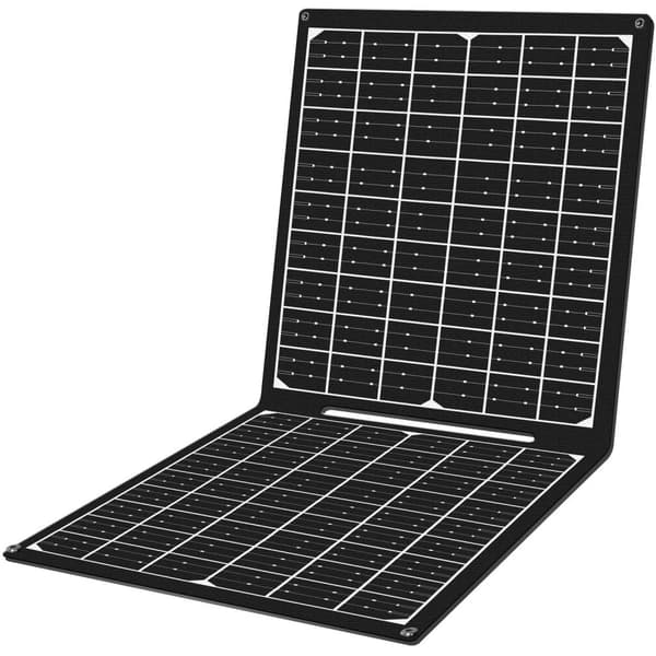 Foldbart solpanel med USB-oplader 1x USB-C, 1x USB-A 30W