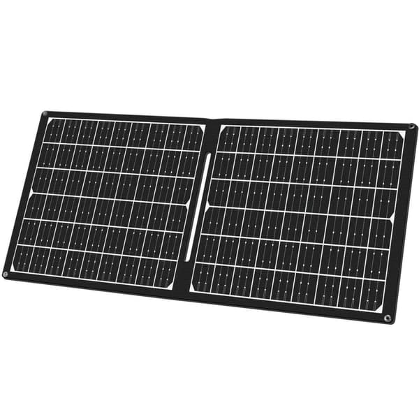 Foldbart solpanel med USB-oplader 1x USB-C, 1x USB-A 30W