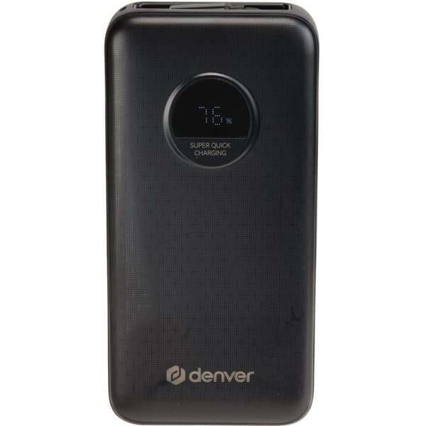PowerBank 20 000 mAh 65W PD Sort Sort