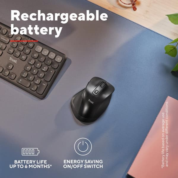 Fyda Trådlös mus Bluetooth / RF 2,4 GHz