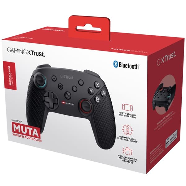 GXT 1246 Muta Trådlös handkontroll Nintendo Switch/Switch 2 Svart