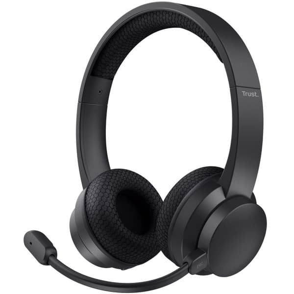 Ayda trådløst PC-hodesett Bluetooth ENC Svart