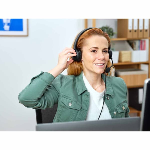 Ayda PC-headset 3,5mm Svart