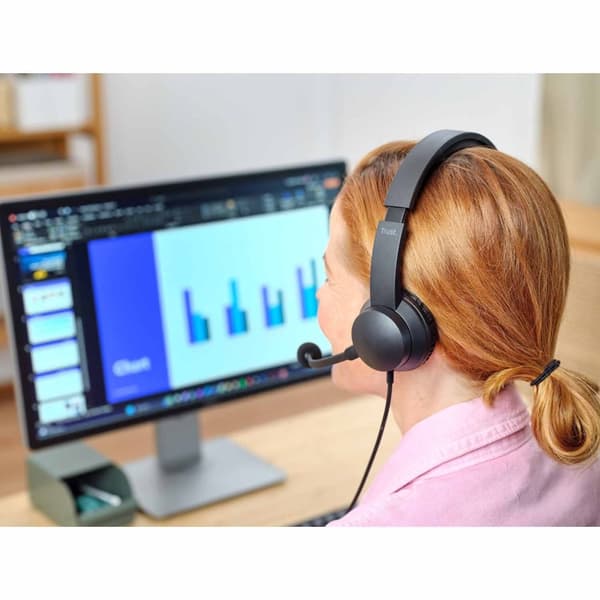 Ayda PC-headset USB Svart