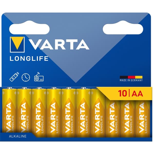 Longlife AA / LR06 batteri 10-pakning