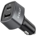Miniatyrbillede 1 af 4: Biloplader 1xUSB-C PD 1xUSB-A 65W