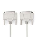 Miniatyrbillede 1 af 3: Seriel kabel | D-SUB 25-pin han | D-SUB 25-pin han | Forniklet | 2,00 m | runde | PVC | Elfenben | Mærke