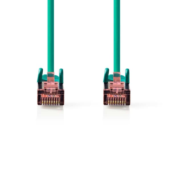CAT6 netværkskabel | RJ45 Mand | RJ45 Mand | S/FTP | 5,00 m | runde | LSZH | Grøn | Mærke