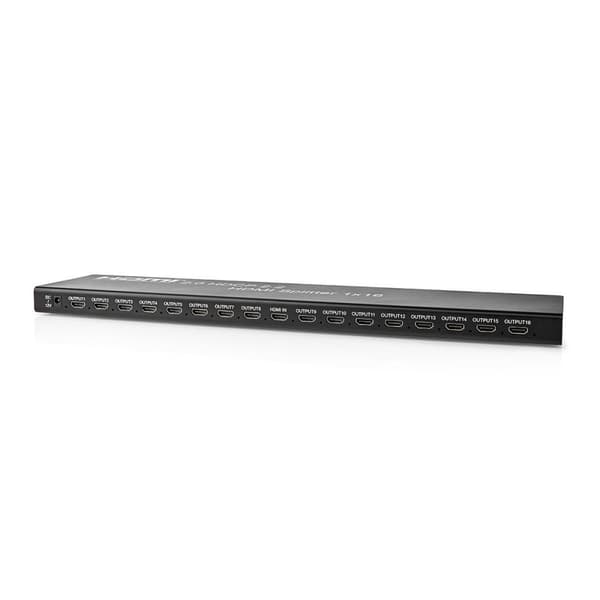 HDMI™ Splitter | 16 port(ar) | HDMI™-ingång | USB-A hona / 16x HDMI™-utgång | 4K@60Hz | 18 Gbps | Metall | Antracit