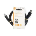 Miniatyrbilde 3 av 3: USB-kabel | USB 3.2 Gen 1 | USB-A hann | USB-A hann | 5 Gbps | Forniklet | 1,00 m | Runde | PVC | Svart | Merkelapp