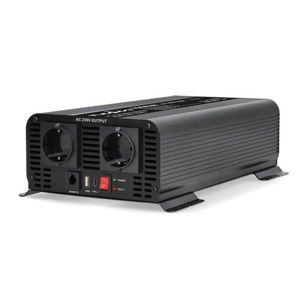 Power Inverter Pure Sine Wave | Inngangsspenning: 12 V DC | Enhetens strømutgangstilkobling(er): Type F (CEE 7/3) / USB-A / USB-C™ | 230 V AC 50 Hz |