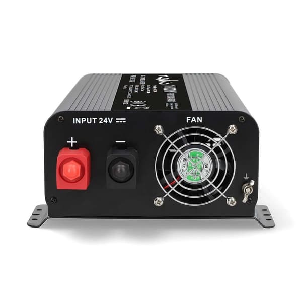 Tehoinvertteri puhdas siniaalto | Tulojännite: 24 V DC | Laitteen lähtöliitännät: tyyppi F (CEE 7/3) / USB-A / USB-C™ | 230 V AC 50 Hz | 1000 W | Huip