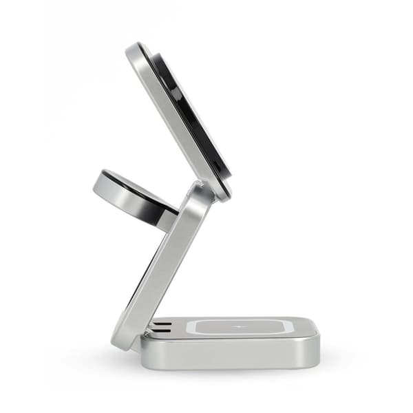 Trådløs lader | 3-i-1 | 2,5 / 5 / 15 W | LED-indikator i bruk | Inkludert kabel | USB-A / USB-C™ | 1,50 m