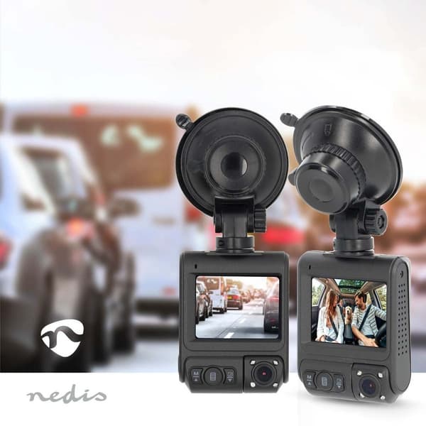Dash Cam | 4K@30fps | 12 MPixel | 2 " | Wi-Fi | LCD | Dubbel kamera | Hyttkamera | GPS | Parkeringssensor | Rörelsedetektering | Nattvy | Svart