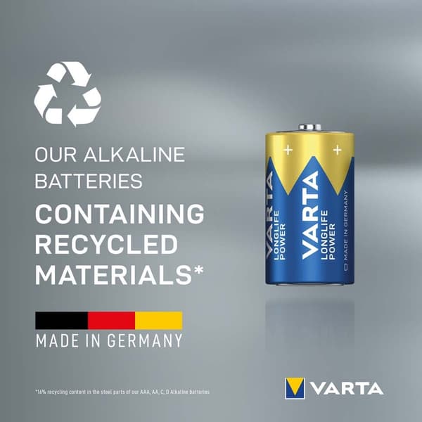 Alkaline batteri D 1,5 V High Energy 2-blister
