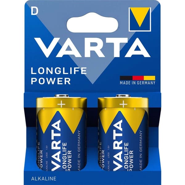 Alkaline batteri D 1,5 V High Energy 2-blister
