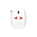 Miniatyrbilde 2 av 6: Reiseadapter 2-polet verdensreiseadapter med integrert dobbel USB-lader (1x USB C og 1 x USB) 45 Watt strømforsyning