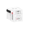 Miniatyrbilde 1 av 6: Reiseadapter 2-polet verdensreiseadapter med integrert dobbel USB-lader (1x USB C og 1 x USB) 45 Watt strømforsyning