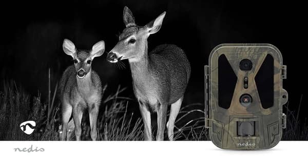 Wildlife Kamera | 4K@10fps | 50 MPixel | 8 MPixel CMOS | IP65 | Sort No-Glow IR | Nattesyn | Synsvinkel: 100 ° | Bevægelsessensor | Detektionsvinkel: