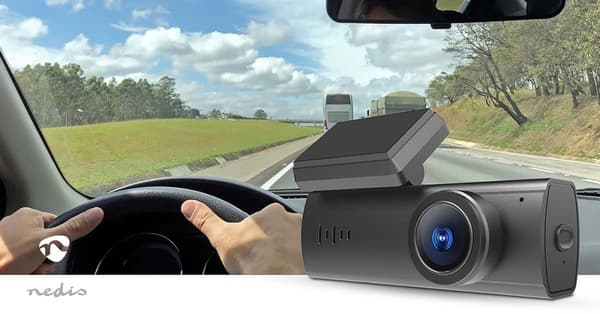 Dash Cam | 1080p@30fps | 2 MPixel | Wi-Fi | LCD | Nattvy | Svart