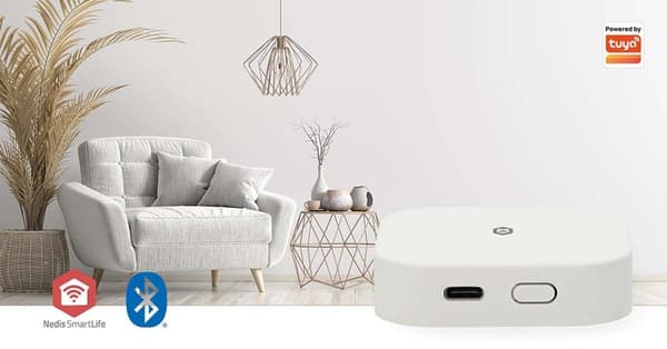 SmartLife Gateway | Bluetooth® / Zigbee 3.0 | 50 enheter | USB-driven | Android™ / IOS | Vit