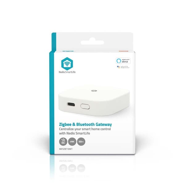 SmartLife Gateway | Bluetooth® / Zigbee 3.0 | 50 enheter | USB-driven | Android™ / IOS | Vit