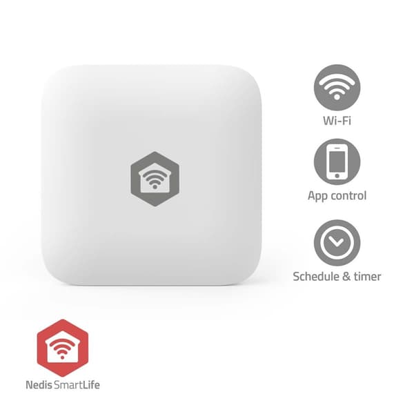 SmartLife vanndetektor | Zigbee 3.0 | Batteridrevet | Maks. batterilevetid: 12 måneder | Hvit