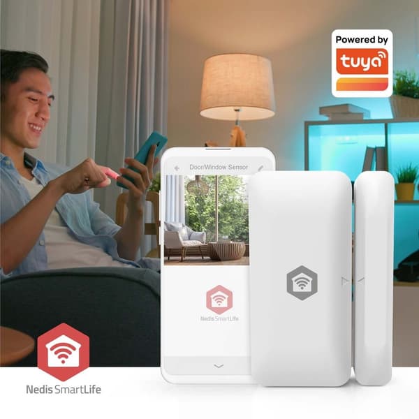 SmartLife dørvinduessensor | Zigbee 3.0 | Batteridrevet | Android™ / IOS | Hvid