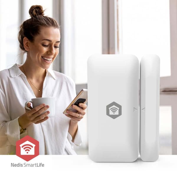 SmartLife dørvinduessensor | Zigbee 3.0 | Batteridrevet | Android™ / IOS | Hvid