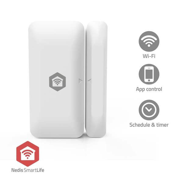 SmartLife dørvinduessensor | Zigbee 3.0 | Batteridrevet | Android™ / IOS | Hvid