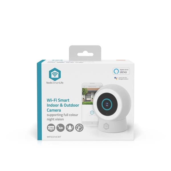 SmartLife udendørskamera | Wi-Fi | Spotlight | 3MP Full HD 1296p | IP65 | Cloud Storage (valgfrit) / microSD (ikke inkluderet) / Onvif | 5 V DC | Med
