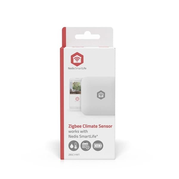 SmartLife klimasensor | Zigbee 3.0 | Batteridrevet | Android™ / IOS | Hvid
