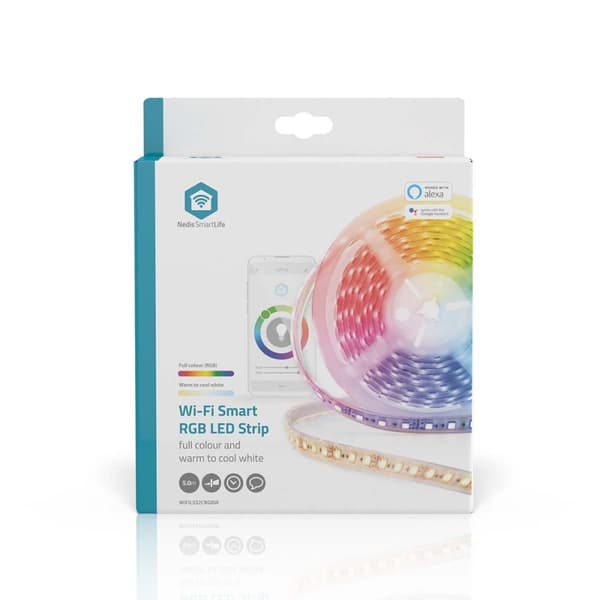 SmartLife LED Strip | Wi-Fi | Cool White / RGB / Warm White | SMD | 5,00 m | IP21 | 2700 - 6500 K | 960 lm | Android™/IOS