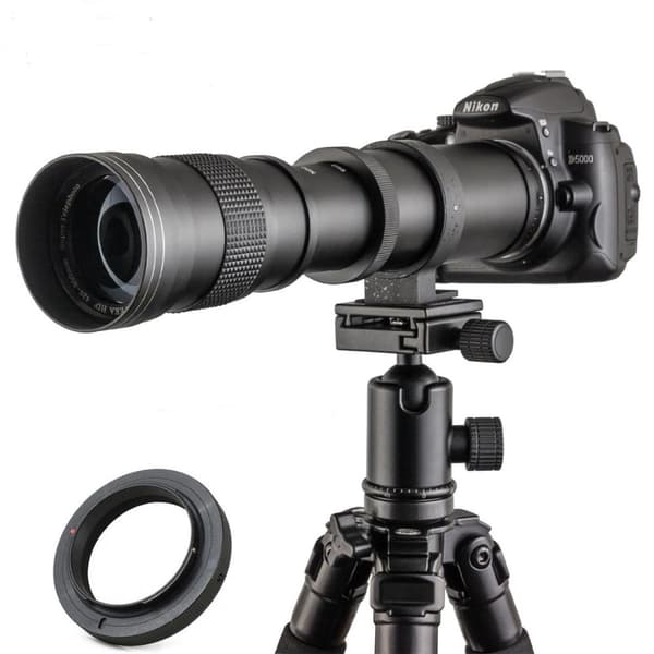 Telefotozoomobjektiv 420-800mm, manuell fokus, lättviktig design,Mikro 4/3
