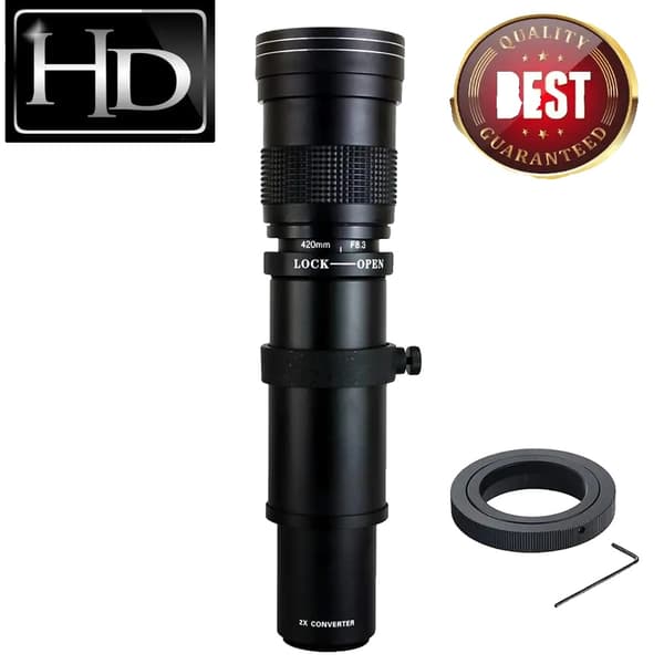 Telefotozoomobjektiv 420-800mm, manuell fokus, lättviktig design,Mikro 4/3