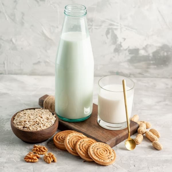 Mjölkflaska i glas 1 l