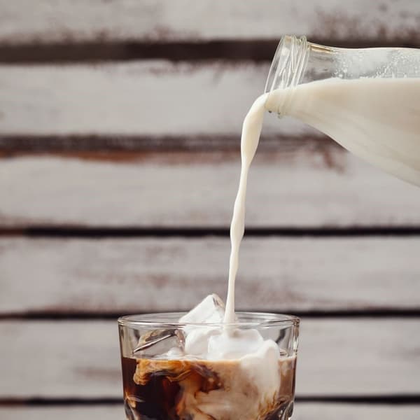 Mjölkflaska i glas 1 l