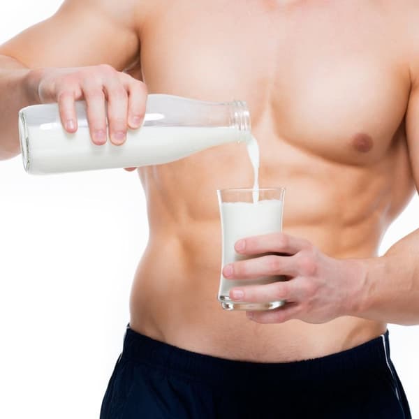 Mjölkflaska i glas 1 l