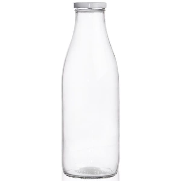 Mjölkflaska i glas 1 l