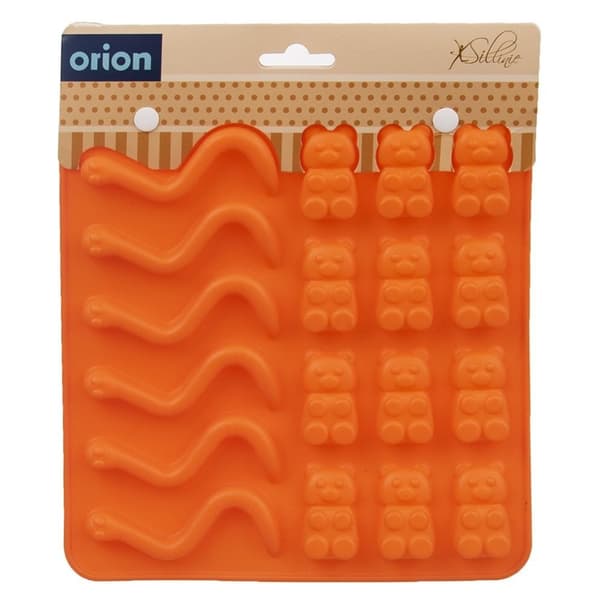 Orange silikone geléform SILLINIE