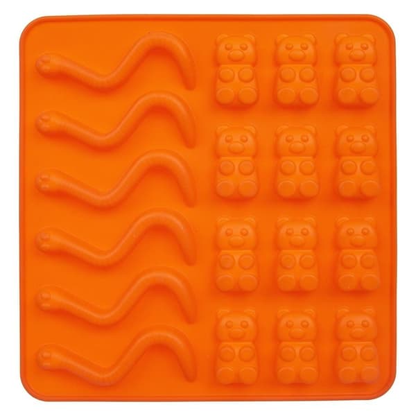 Orange silikone geléform SILLINIE