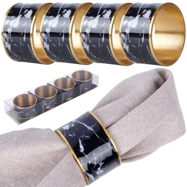 Metalliset lautasliinarenkaat 4,5 cm 4 kpl.