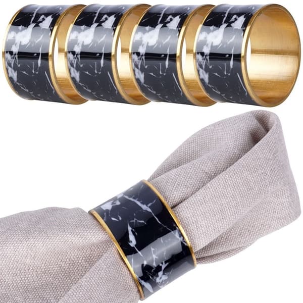 Metalliset lautasliinarenkaat 4,5 cm 4 kpl.