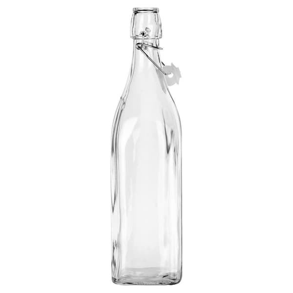 Flaske med klipsglass 1 l