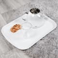 Miniatyrbillede 5 af 7: Serveringsbakke i plast hvid 43,5x31,5 cm